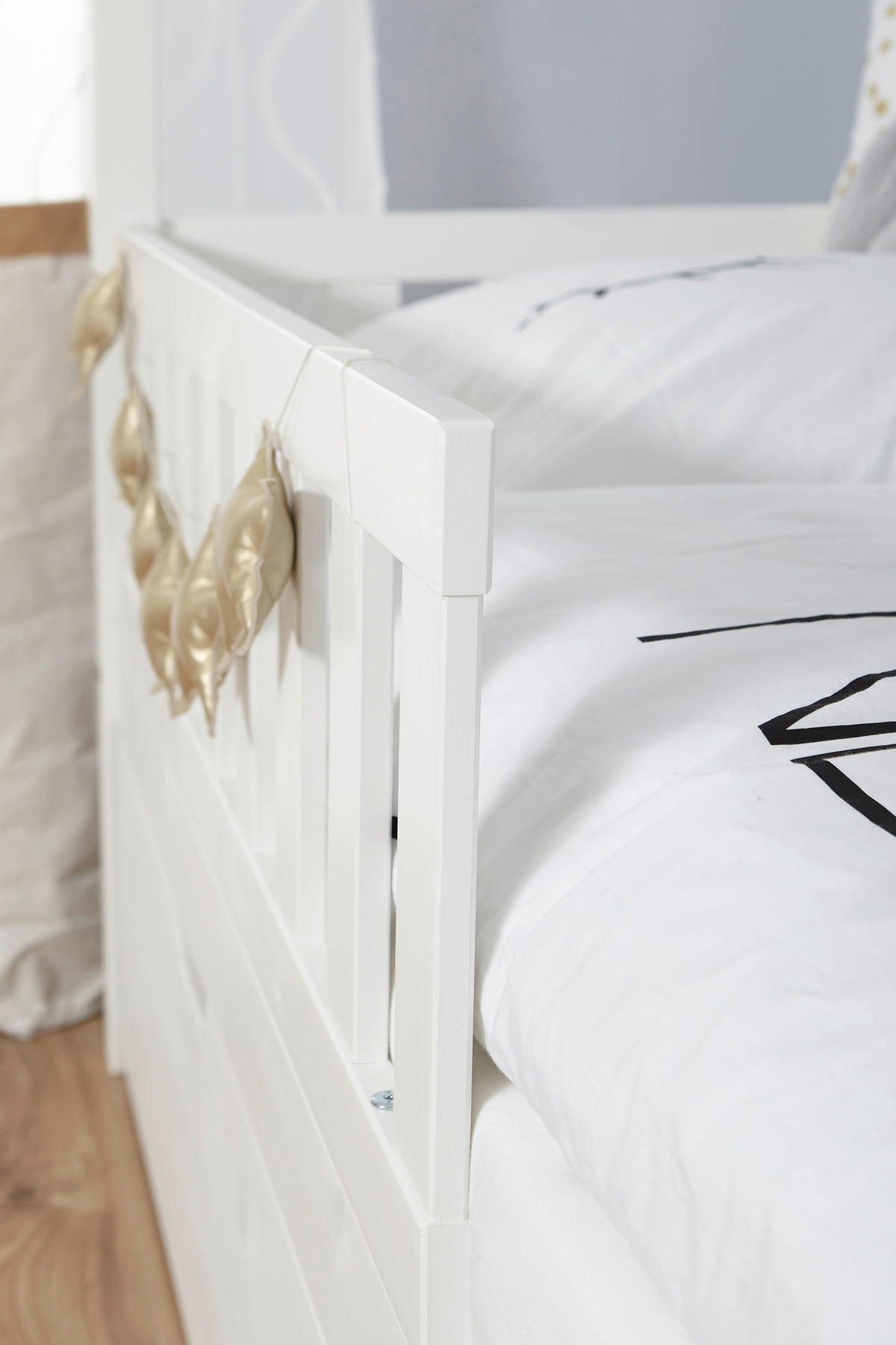 HAUSBETT 90/200 cm Weiss  - Weiss, Modern, Holz (90/200cm) - MID.YOU
