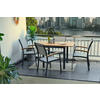GARTENTISCH ausziehbar 75-126/70/75 cm Holz, Metall rechteckig  - Dunkelgrau/Naturfarben, Design, Holz/Metall (75-126/70/75cm) - Ambia Garden