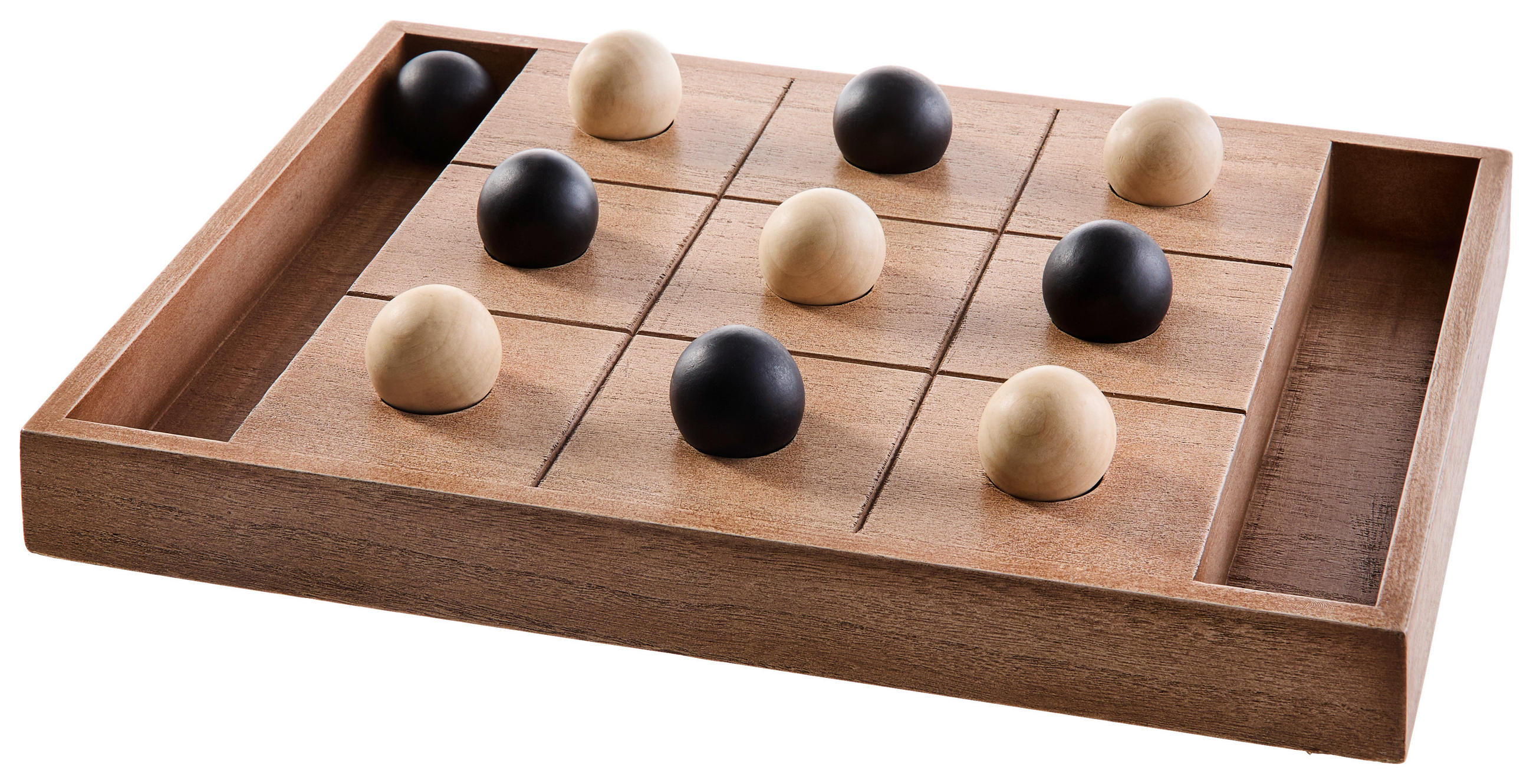 DEKOSPIEL  - Beige/Creme, Basics, Holz/Holzwerkstoff (40/30/6,5cm) - Ambia Home