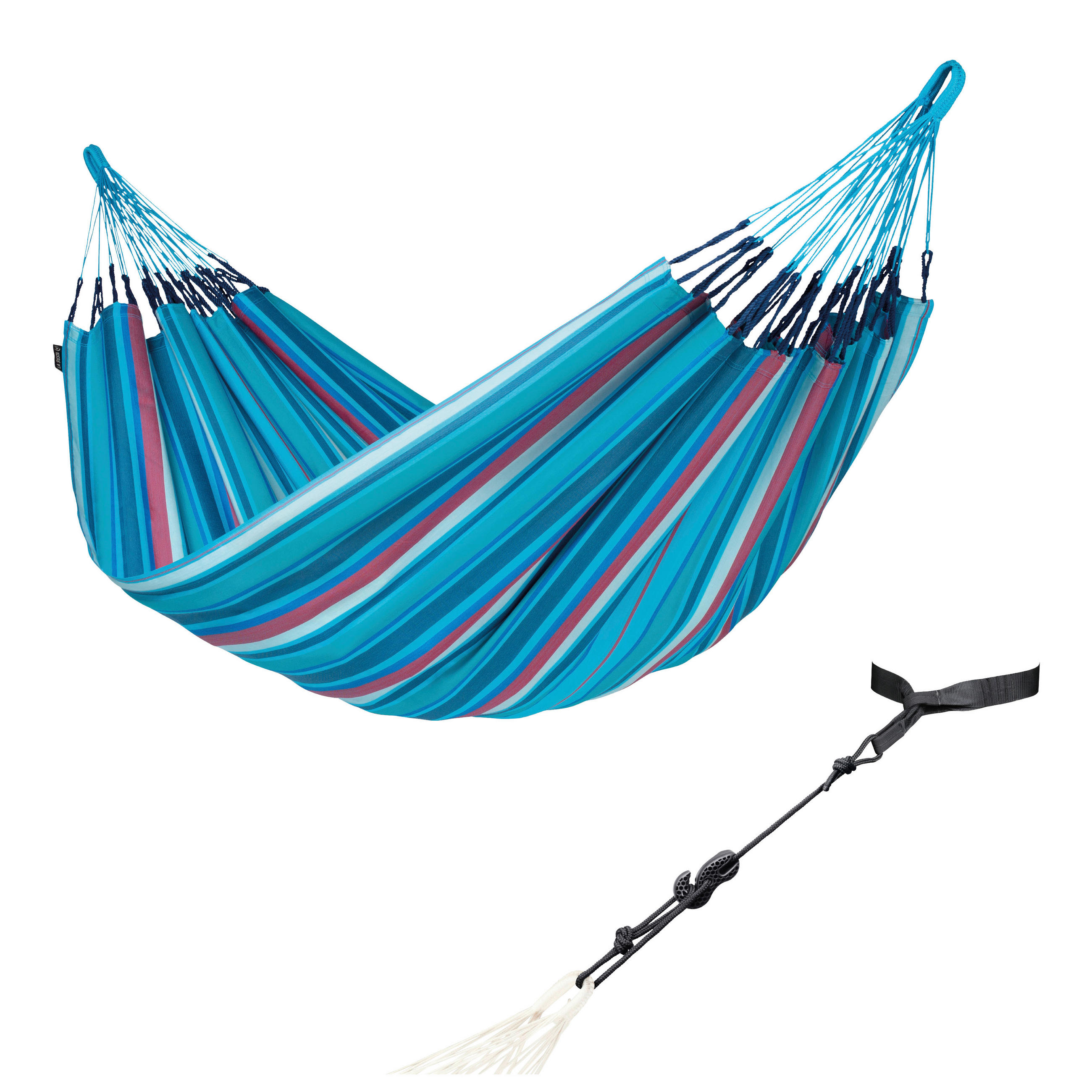 HOUPACÍ SÍŤ  - modrá/třešňová červená, Konvenční, textil (160/350cm) - La Siesta
