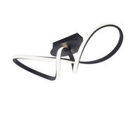 DECKENLEUCHTE Maria 61/24,5/27,0 cm   - Schwarz, Design, Metall (61/24,5/27,0cm)