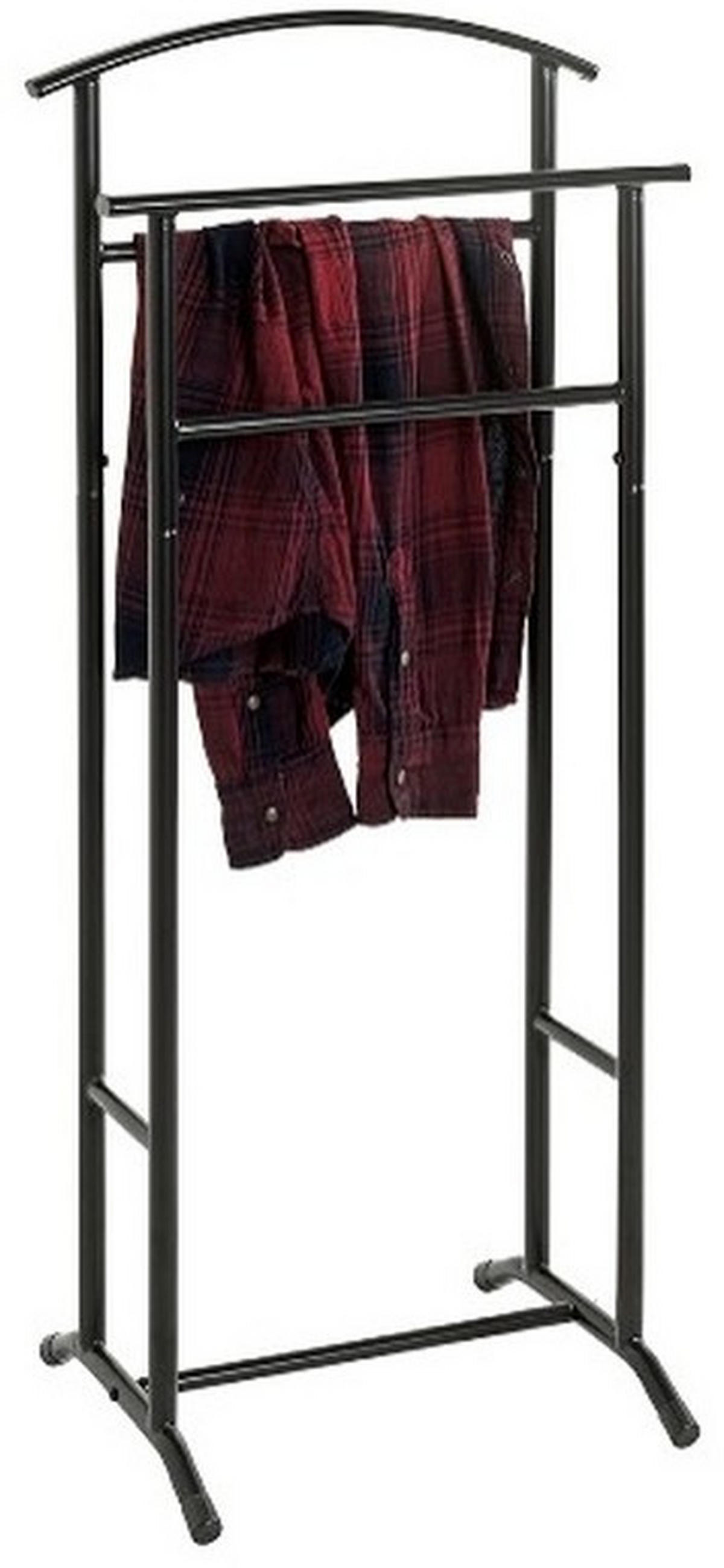 HERRENDIENER in Schwarz 48/107/36 cm   - Schwarz, Basics, Metall (48/107/36cm)