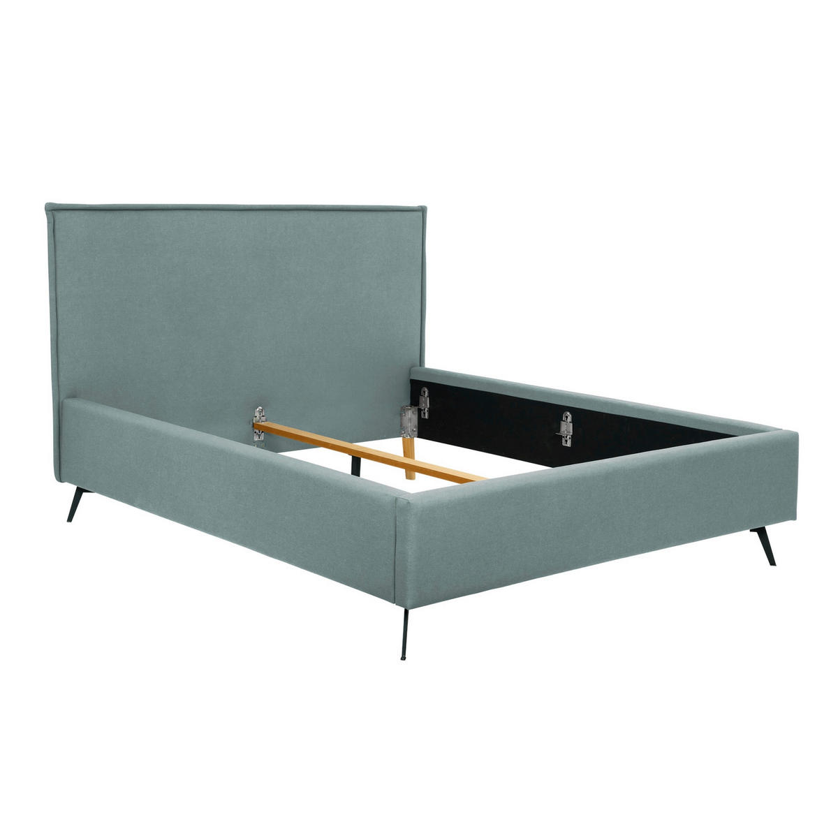 POLSTERBETT Mintgrau 200/200 cm  - Mintgrau, MODERN, Holz/Textil (200/200cm) - MID.YOU