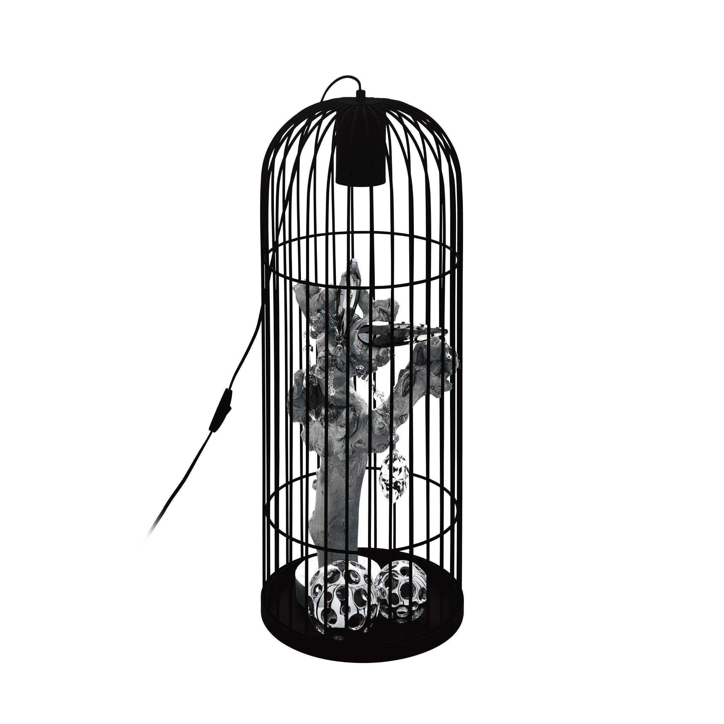 TISCHLEUCHTE 27,5/72 cm   - Schwarz, Design, Metall (27,5/72cm) - Eglo