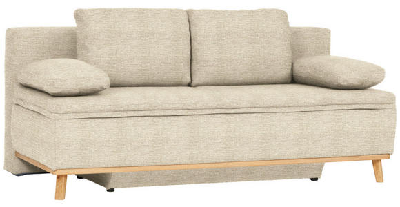 SCHLAFSOFA in Webstoff Beige  - Beige/Naturfarben, KONVENTIONELL, Holz/Textil (203/95/96cm) - Venda