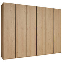 DREHTÜRENSCHRANK 299,2/229,4/59,5 cm 6-türig Eichefarben  - Eichefarben/Anthrazit, KONVENTIONELL, Holz/Holzwerkstoff (299,2/229,4/59,5cm) - Dieter Knoll
