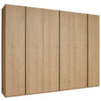 DREHTÜRENSCHRANK 299,2/229,4/59,5 cm 6-türig Eichefarben  - Eichefarben/Anthrazit, KONVENTIONELL, Holz/Holzwerkstoff (299,2/229,4/59,5cm) - Dieter Knoll