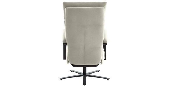 RELAXSESSEL in Textil Creme - Creme/Schwarz, Design, Textil/Metall (68/117/85cm) - Cantus