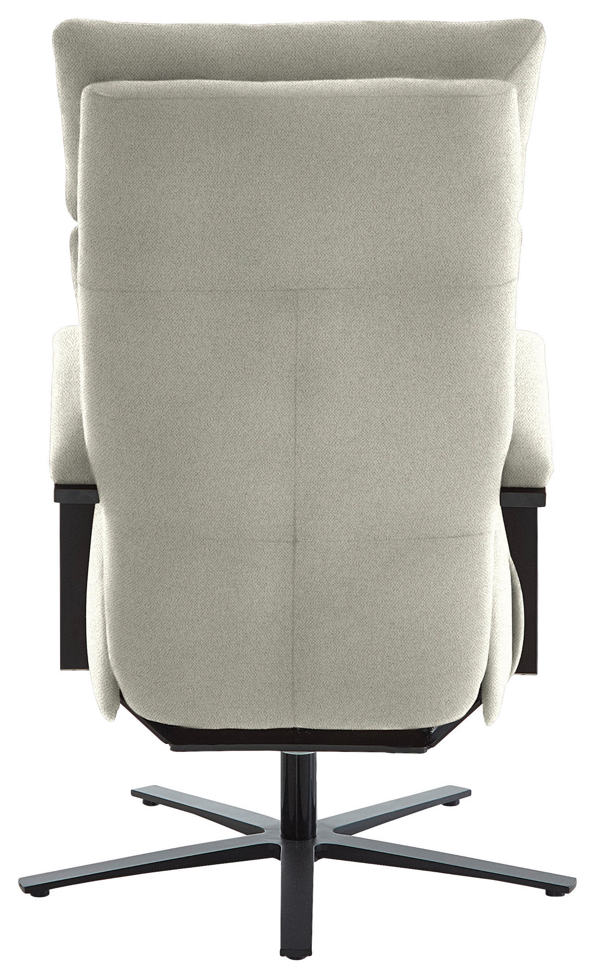 RELAXSESSEL in Textil Creme  - Creme/Schwarz, Design, Textil/Metall (68/117/85cm) - Cantus