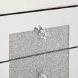 NACHTSCHRANK 45/65/30 cm  - Silberfarben, Trend, Glas/Holzwerkstoff (45/65/30cm) - Xora