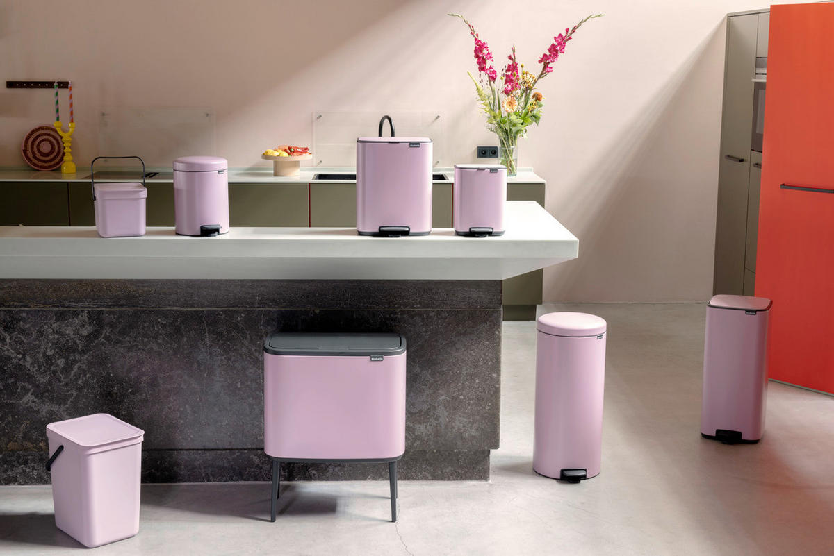 ABFALLEIMER Kunststoff   - Pink, Basics, Kunststoff (24.9/35.10/20cm) - Brabantia