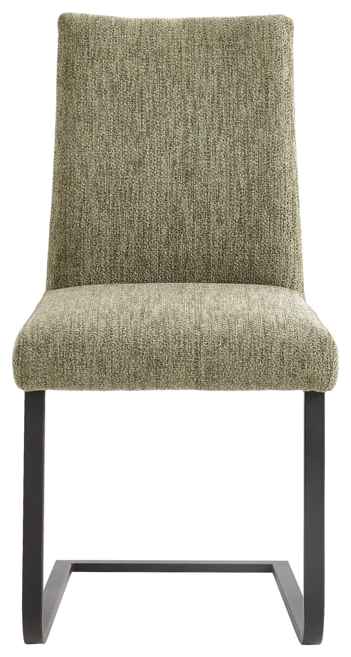 SCHWINGSTUHL  in Stahl Chenille  - Schwarz/Hellgrün, Design, Textil/Metall (47/93/58cm) - Dieter Knoll