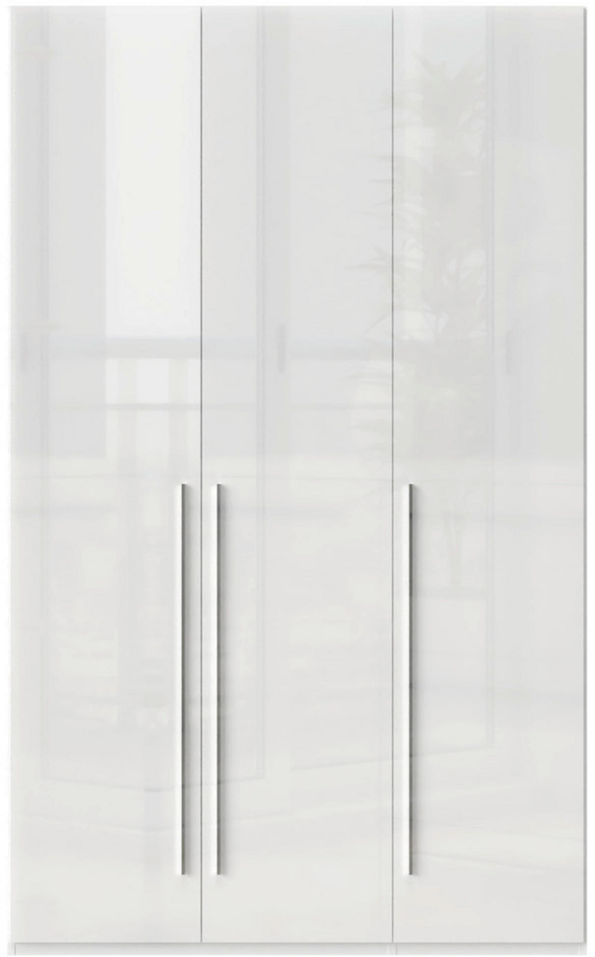 ORMAR SA KLASIČNIM VRATIMA bela, bela visoki sjaj  137/224/56 cm  - bela visoki sjaj/bela, Dizajnerski, pločasti materijal/plastika (137/224/56cm)