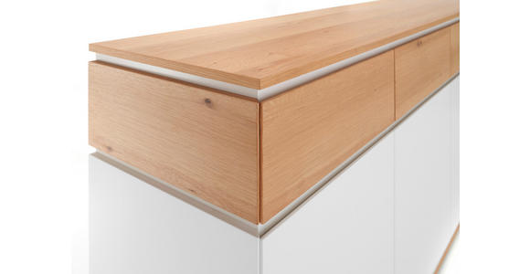 SIDEBOARD in 190/80/40 cm - Eichefarben/Weiß, KONVENTIONELL, Holzwerkstoff (190/80/40cm) - Novel