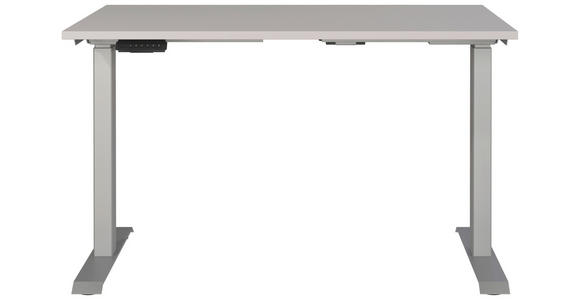 SCHREIBTISCH 120/80/72-118 cm  in Silberfarben, Kaschmir  - Kaschmir/Silberfarben, MODERN, Holzwerkstoff/Metall (120/80/72-118cm) - Novel