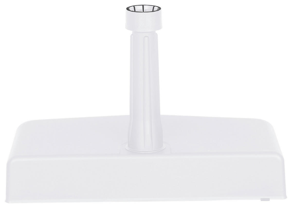 SONNENSCHIRMSTÄNDER - Weiß, KONVENTIONELL, Kunststoff/Stein (50/9/25cm) - Siena Garden