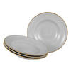 PASTATELLER Porzellan 4-teilig Vintage Nature  - Hellgrau/Weiß, Basics, Keramik (27cm) - Creatable