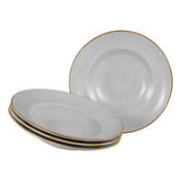 PASTATELLER Porzellan 4-teilig Vintage Nature  - Hellgrau/Weiß, Basics, Keramik (27cm) - Creatable