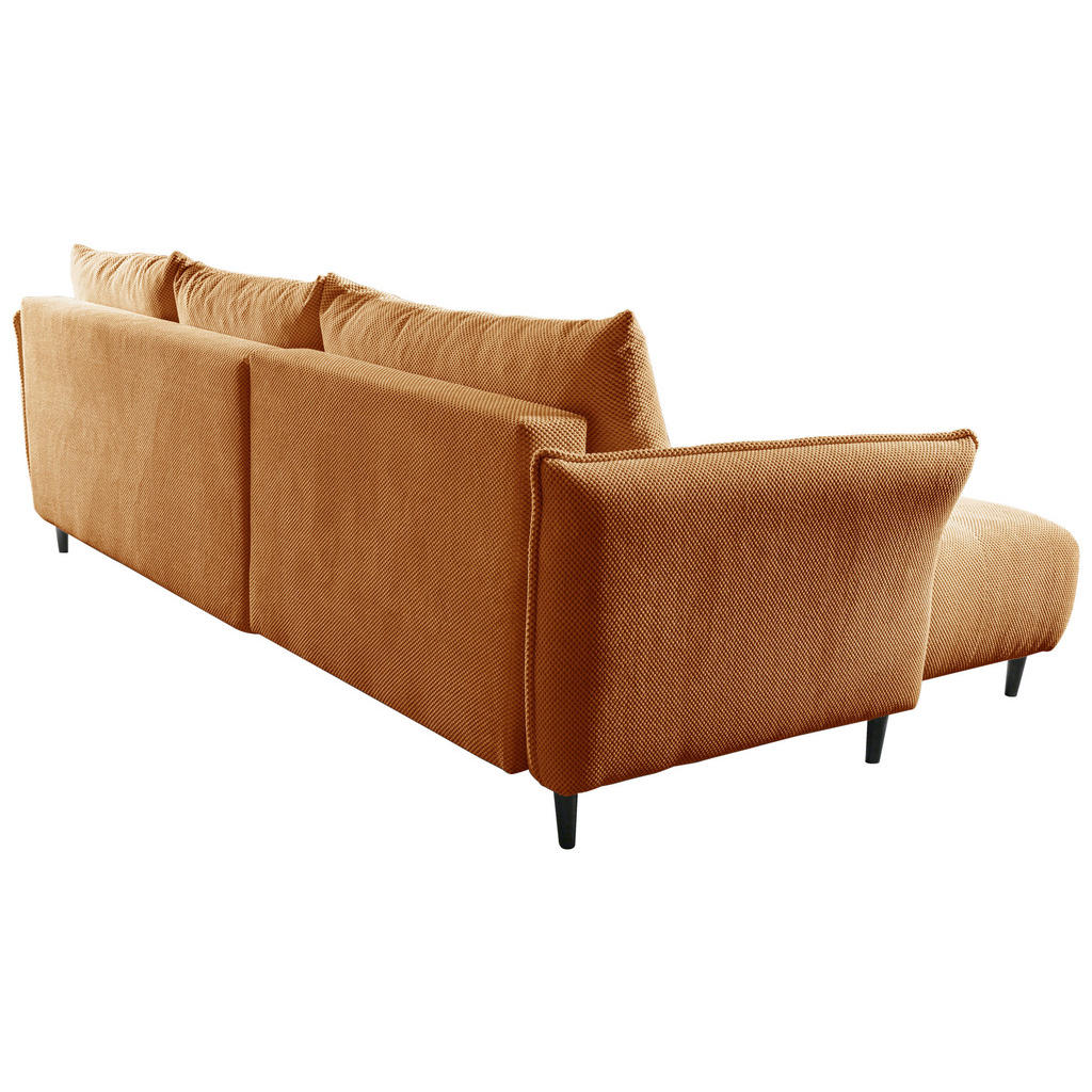 Thumbnail - Mid.you Ecksofa Monte Carlo, Senfgelb, Textil, 3-Sitzer, Füllung: Polyurethan (Pur), Silikon, Ottomane links, L-Form, 29...