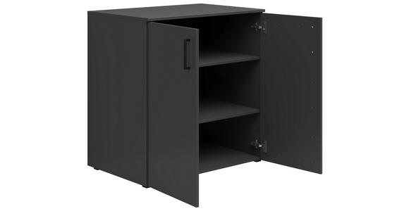 KOMMODE 80/83/52 cm in Graphitfarben - Anthrazit/Schwarz, MODERN, Holzwerkstoff/Kunststoff (80/83/52cm) - Carryhome