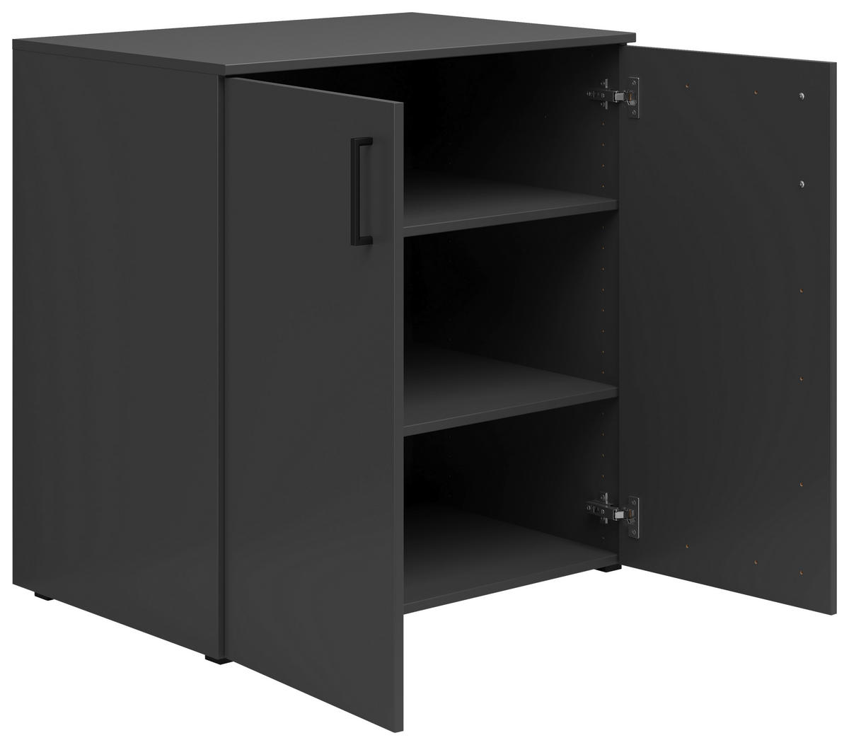 KOMODA  80/83/52 cm  grafitno siva  - crna/antracit, Moderno, pločasti materijal/plastika (80/83/52cm) - Carryhome