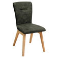 STUHL in Holz, Textil Dunkelgrün  - Dunkelgrün, KONVENTIONELL, Holz/Textil (46/91/66cm) - Dieter Knoll