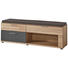 GARDEROBENBANK 150/45/40 cm - Edelstahlfarben/Eichefarben, Natur, Holzwerkstoff/Kunststoff (150/45/40cm) GARDEROBENBANK 150/45/40 cm - Edelstahlfarben/Eichefarben, Natur, Holzwerkstoff/Kunststoff (150/45/40cm)