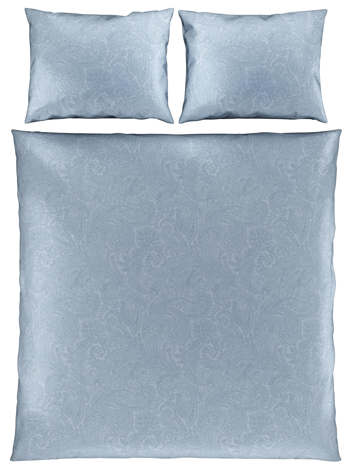 POSTELJNINA DEPHNE 200/200 cm saten modra  - modra, Konvencionalno, tekstil (200/200cm) - Bio:Vio