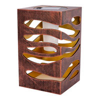 SOLARLEUCHTE  - Hellbraun/Graubraun, Natur, Kunststoff (12.3/12.3/20cm) - Näve