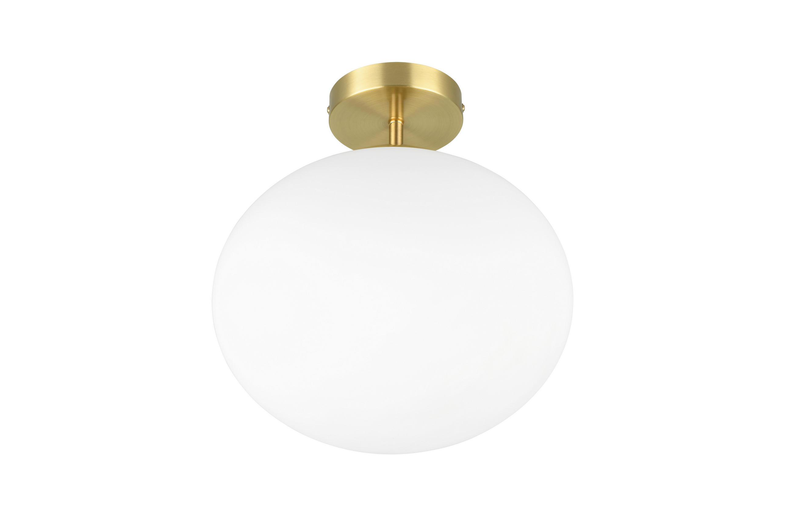 DECKENLEUCHTE  30/33 cm    - Weiss/Messingfarben, Konventionell, Glas/Metall (30/33cm) - Trio Leuchten