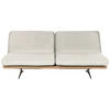 SCHLAFSOFA in Holz, Leder Weiss  - Weiss/Beige, Design, Leder/Holz (204/92/90cm) - Dieter Knoll