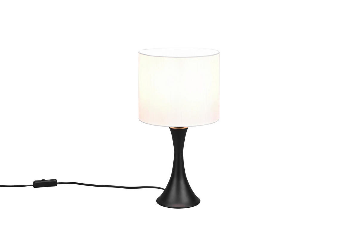 BORDSLAMPA Sabia 20/37,2 cm   - vit/svart, Basics, metall/textil (20/37,2cm) - Trio Leuchten