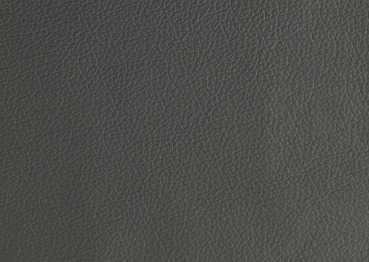 ECKSOFA in Echtleder Anthrazit  - Anthrazit/Alufarben, Design, Leder/Metall (239/271cm) - Cantus