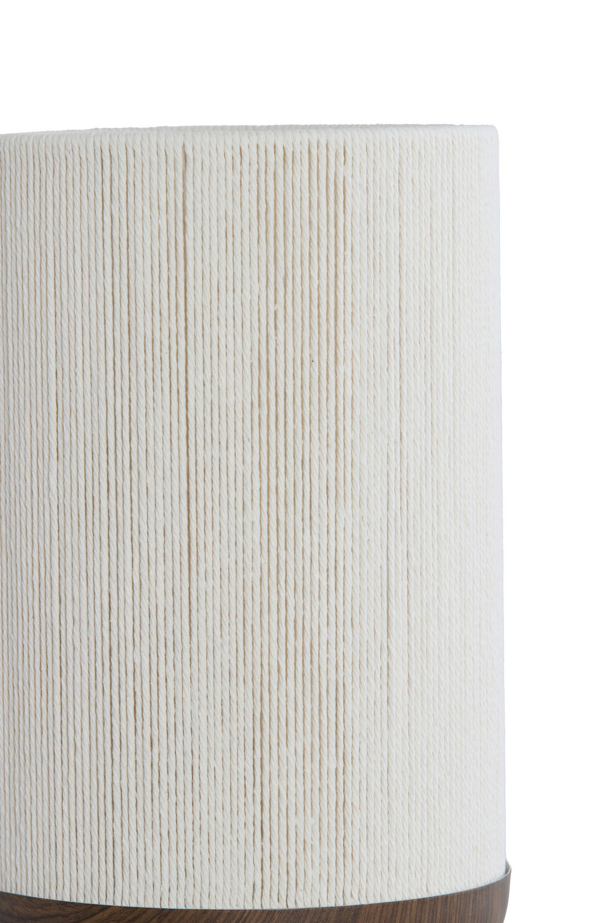 TISCHLEUCHTE Dania 22,5/22,5/50 cm   - Dunkelbraun/Creme, Design, Kunststoff/Textil (22,5/22,5/50cm) - Light & Living