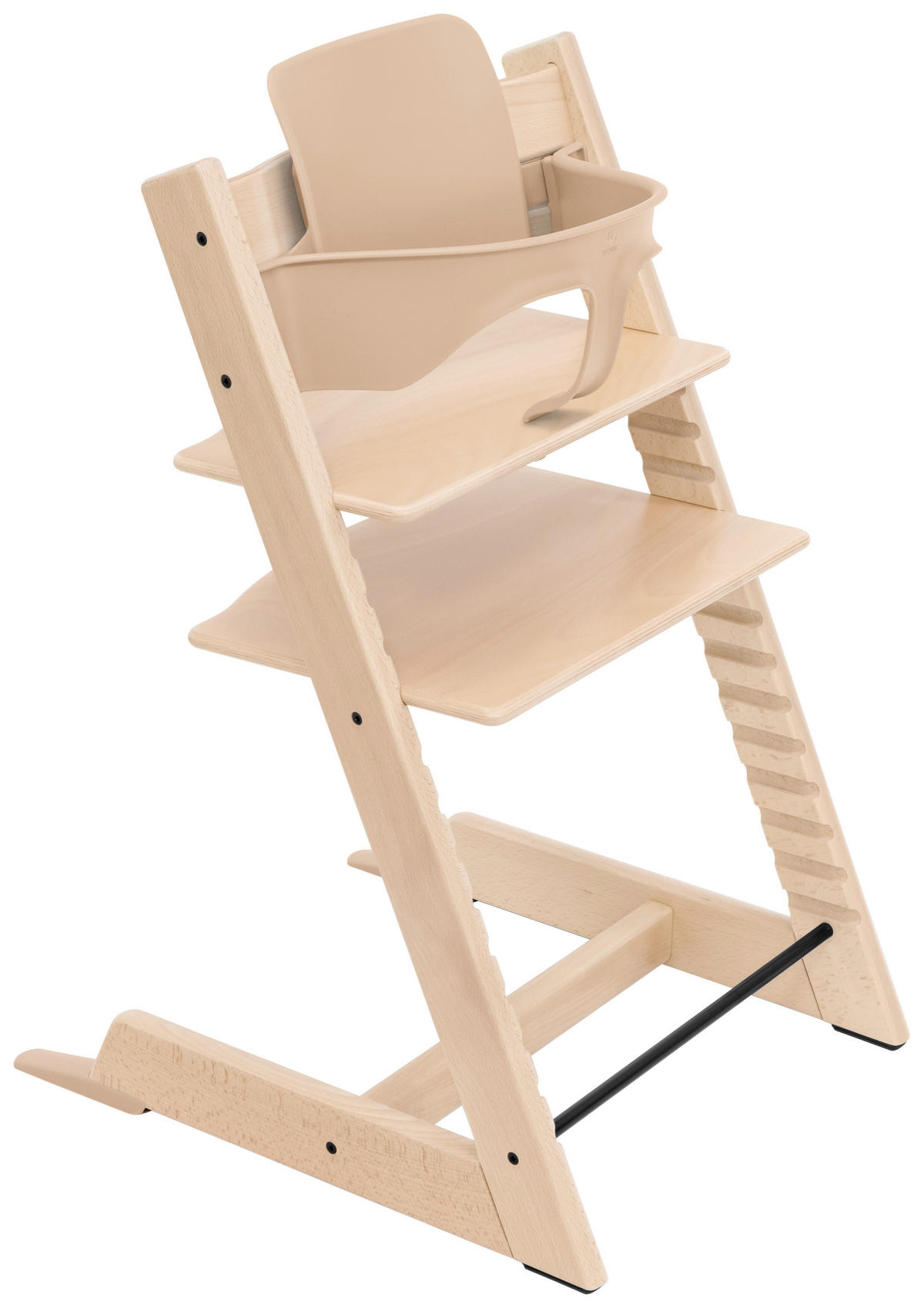HOCHSTUHL-SET Tripp Trapp Bundles  - Naturfarben, Basics, Holz (83/65/46cm) - Stokke