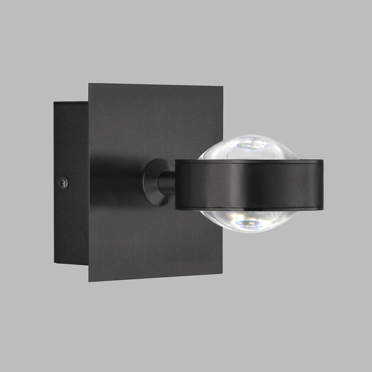 BADEZIMMER-WANDLEUCHTE   - Sandfarben/Schwarz, Design, Metall (12/12cm) - Schöner Wohnen