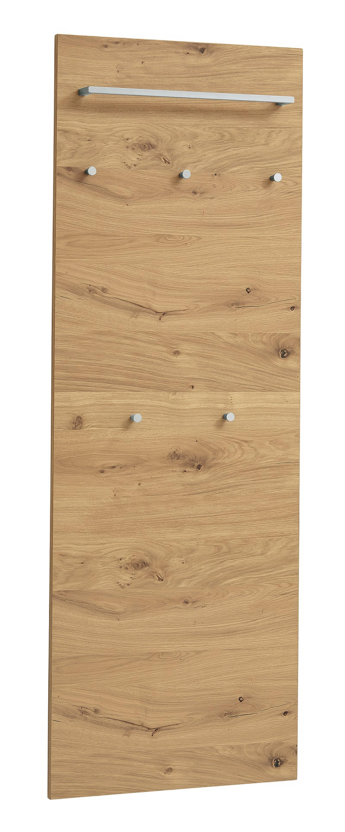 GARDEROBE 3-teilig  in 170/195/31 cm  - Eichefarben/Anthrazit, Design, Glas/Holz (170/195/31cm)