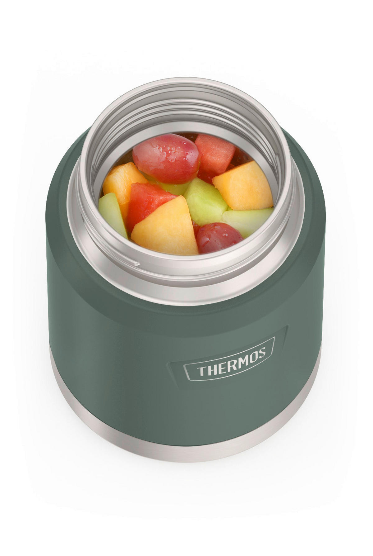 ISOLIERSPEISEGEFÄSS ICON 0,47 L  - Dunkelgrün, Basics, Metall (0,47l) - Thermos