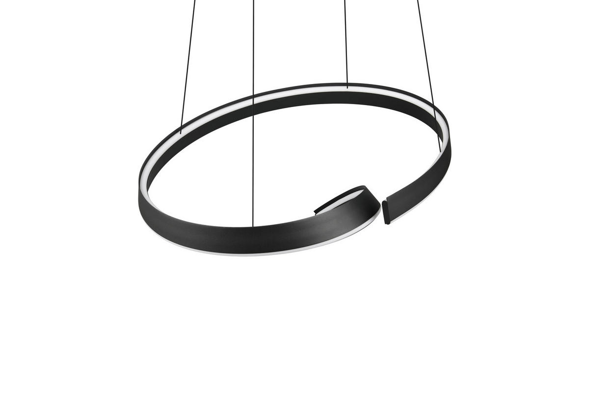 LED-HÄNGELEUCHTE CIRONDA 81/200/55 cm  - Schwarz, Design, Metall (81/200/55cm) - Cinque