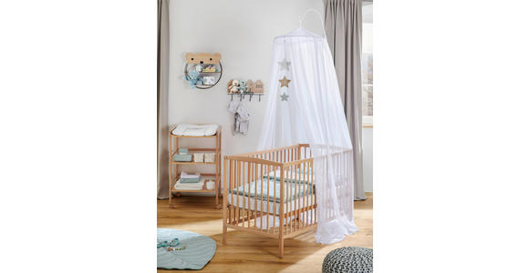 GITTERBETT Katja  124,5/65/86 cm   - Naturfarben, LIFESTYLE, Holz (124,5/65/86cm) - My Baby Lou