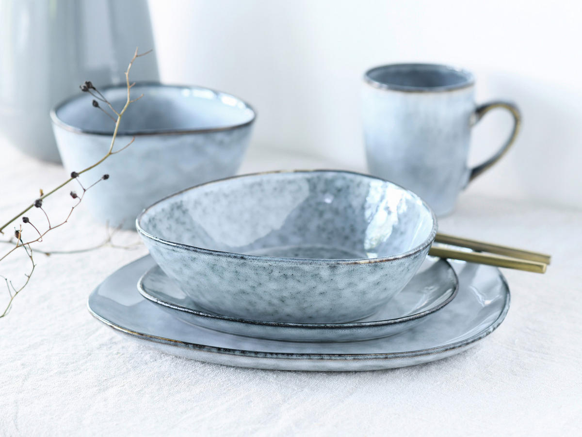 KOMPLETT SERVIS 10 delar  - grå, Trend, keramik (34/29,5/36cm) - Creatable