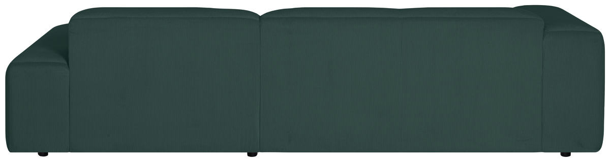 ECKSOFA HANNAH Grün Cord  - Schwarz/Grün, Design, Kunststoff/Textil (304/200cm) - MID.YOU