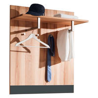 GARDEROBENPANEEL  in 88/106/33 cm  - Anthrazit/Buchefarben, MODERN, Glas/Holz (88/106/33cm) - Linea Natura