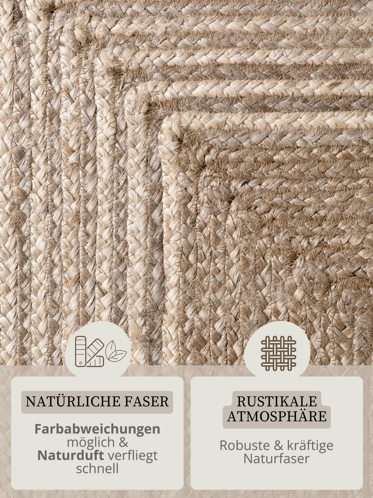 LÄUFER 80/300 cm Juno  - Graubraun/Creme, Natur, Textil (80/300cm) - Hanse Home