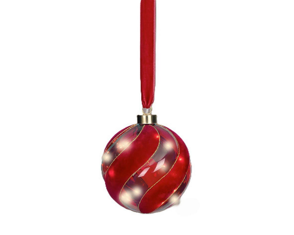 DEKOKUGEL - Rot, Trend, Glas - Ambia Home