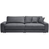 BIGSOFA Cord Graphitfarben  - Schwarz/Graphitfarben, MODERN, Kunststoff/Textil (278/93/112cm) - Carryhome