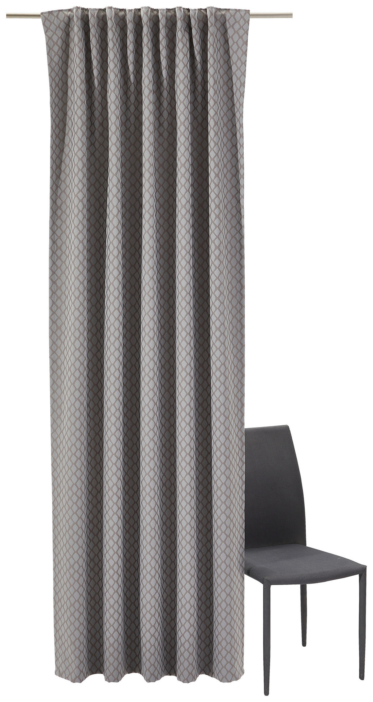 FERTIGVORHANG  blickdicht  140/245 cm   - Grau, KONVENTIONELL, Textil (140/245cm) - Dieter Knoll