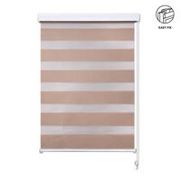 DVOJNI ROLO  pol prosojno  80/210 cm    - svetlo rjava, Basics, tekstil (80/210cm) - Boxxx