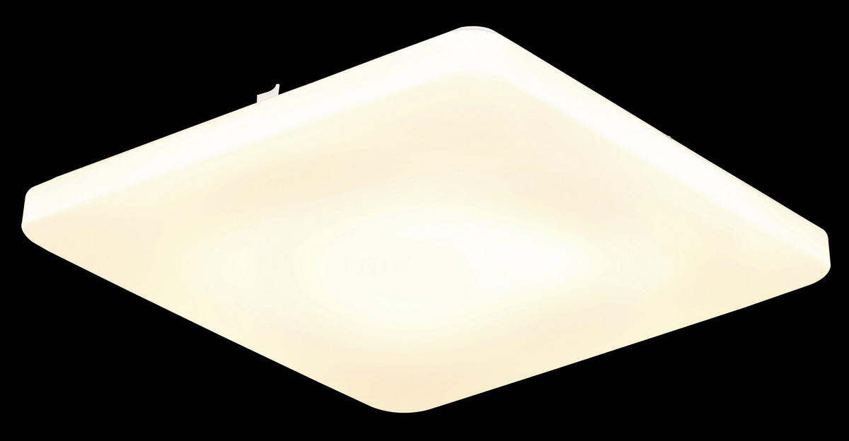 LED-DECKENLEUCHTE Donte 41/41/6 cm  - Opal/Weiß, Design, Kunststoff/Metall (41/41/6cm) - Globo