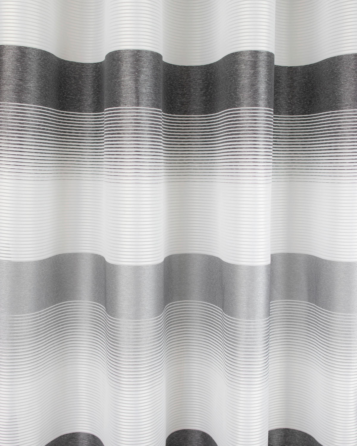 ÖSENSCHAL halbtransparent 140/245 cm   - Weiß/Grau, Basics, Textil (140/245cm)